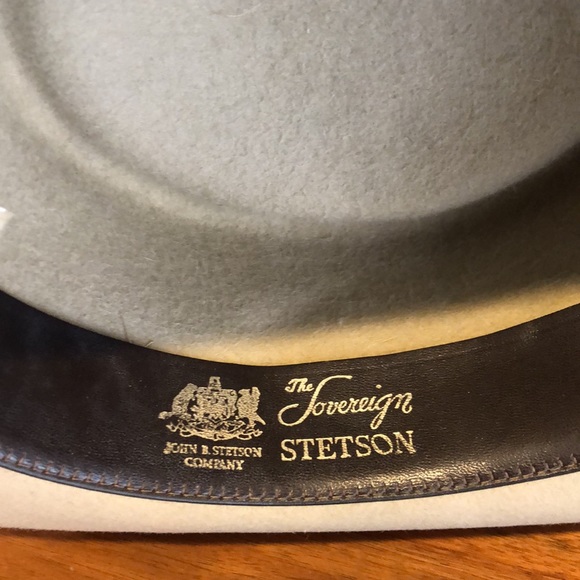 Vintage Stetson The Sovereign sz 6 7/8 approx Fur Felt!! - Picture 6 of 9
